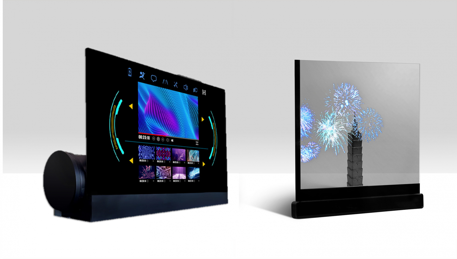 可捲式、折疊性、高透明